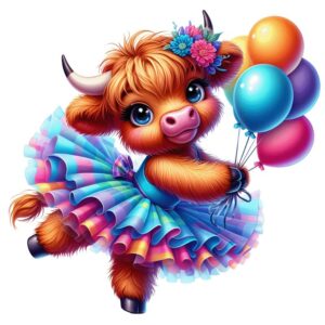 Heat transfers Iron on stickers  highland cow 485 for Tshirts Iron on Decal Patches Stickers Clothes Hat Pillows DIY Crafts