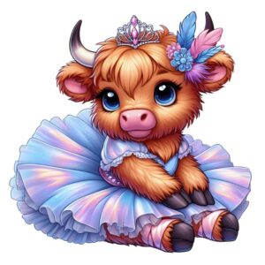 Heat transfers Iron on stickers  highland cow 489 for Tshirts Iron on Decal Patches Stickers Clothes Hat Pillows DIY Crafts