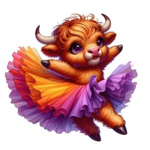 Heat transfers Iron on stickers  highland cow 490 for Tshirts Iron on Decal Patches Stickers Clothes Hat Pillows DIY Crafts