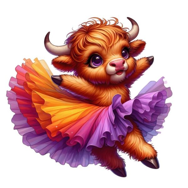 Heat transfers Iron on stickers  highland cow 490 for Tshirts Iron on Decal Patches Stickers Clothes Hat Pillows DIY Crafts
