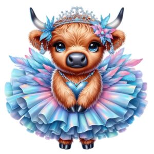 Heat transfers Iron on stickers  highland cow 491 for Tshirts Iron on Decal Patches Stickers Clothes Hat Pillows DIY Crafts