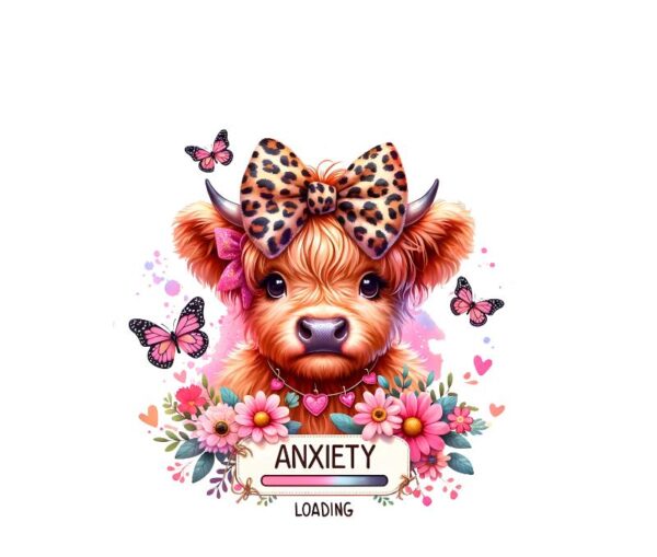 Heat transfers Iron on stickers  highland cow 518 for Tshirts Iron on Decal Patches Stickers Clothes Hat Pillows DIY Crafts