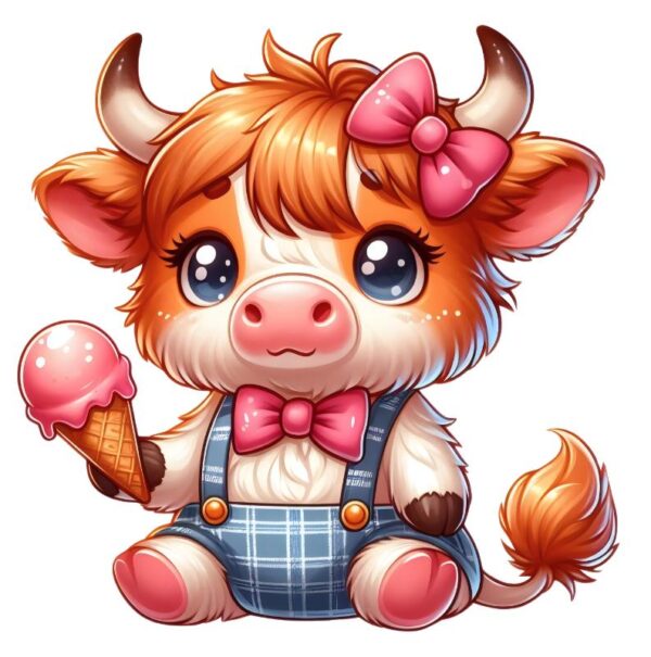 Heat transfers Iron on stickers  highland cow 52 for Tshirts Iron on Decal Patches Stickers Clothes Hat Pillows DIY Crafts