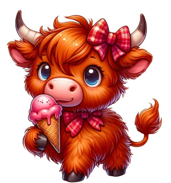 Heat transfers Iron on stickers  highland cow 54 for Tshirts Iron on Decal Patches Stickers Clothes Hat Pillows DIY Crafts