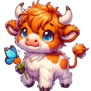 Heat transfers Iron on stickers  highland cow 56 for Tshirts Iron on Decal Patches Stickers Clothes Hat Pillows DIY Crafts