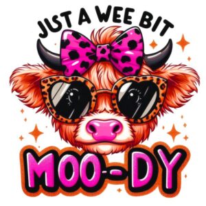 Heat transfers Iron on stickers  highland cow 58 for Tshirts Iron on Decal Patches Stickers Clothes Hat Pillows DIY Crafts