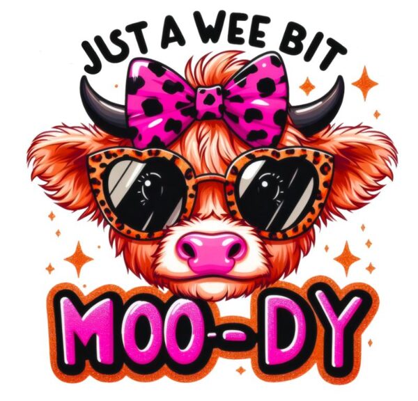 Heat transfers Iron on stickers  highland cow 58 for Tshirts Iron on Decal Patches Stickers Clothes Hat Pillows DIY Crafts