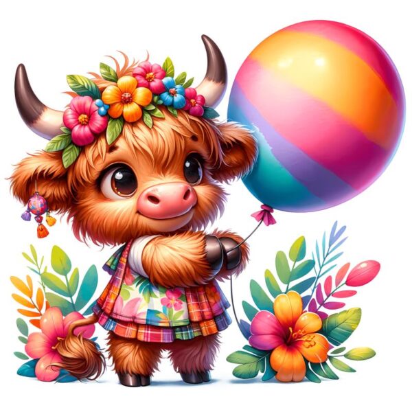 Heat transfers Iron on stickers  highland cow 581 for Tshirts Iron on Decal Patches Stickers Clothes Hat Pillows DIY Crafts