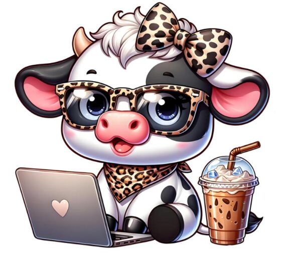 Heat transfers Iron on stickers  highland cow 593 for Tshirts Iron on Decal Patches Stickers Clothes Hat Pillows DIY Crafts