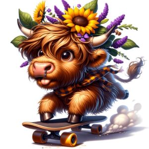 Heat transfers Iron on stickers  highland cow 599 for Tshirts Iron on Decal Patches Stickers Clothes Hat Pillows DIY Crafts