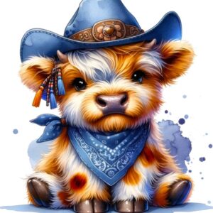 Heat transfers Iron on stickers  highland cow 60 for Tshirts Iron on Decal Patches Stickers Clothes Hat Pillows DIY Crafts
