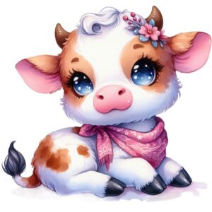Heat transfers Iron on stickers  highland cow 607 for Tshirts Iron on Decal Patches Stickers Clothes Hat Pillows DIY Crafts