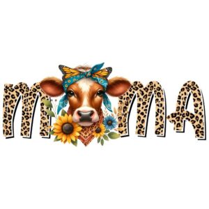 Heat transfers Iron on stickers  highland cow 67 for Tshirts Iron on Decal Patches Stickers Clothes Hat Pillows DIY Crafts