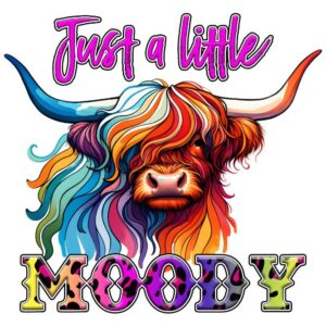 Heat transfers Iron on stickers  highland cow 70 for Tshirts Iron on Decal Patches Stickers Clothes Hat Pillows DIY Crafts