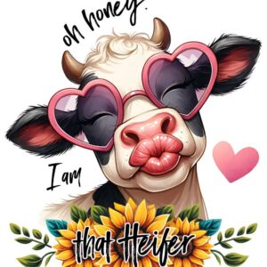 Heat transfers Iron on stickers  highland cow 72 for Tshirts Iron on Decal Patches Stickers Clothes Hat Pillows DIY Crafts