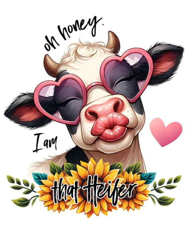 Heat transfers Iron on stickers  highland cow 72 for Tshirts Iron on Decal Patches Stickers Clothes Hat Pillows DIY Crafts