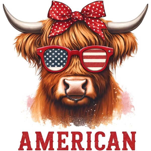 Heat transfers Iron on stickers  highland cow 78 for Tshirts Iron on Decal Patches Stickers Clothes Hat Pillows DIY Crafts