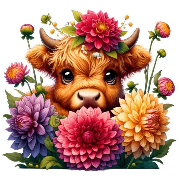 Heat transfers Iron on stickers  highland cow 93 for Tshirts Iron on Decal Patches Stickers Clothes Hat Pillows DIY Crafts