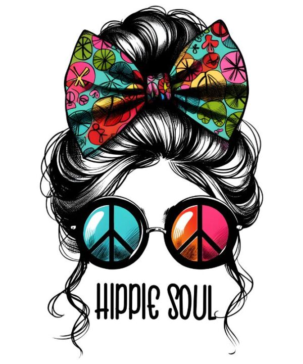 Heat transfers Iron on stickers  hippie 11 for Tshirts Iron on Decal Patches Stickers Clothes Hat Pillows DIY Crafts