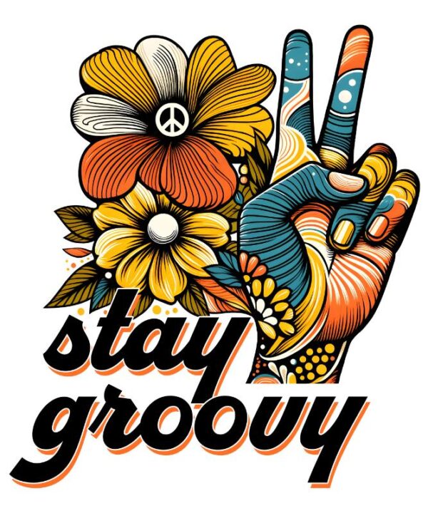 Heat transfers Iron on stickers  hippie 21 for Tshirts Iron on Decal Patches Stickers Clothes Hat Pillows DIY Crafts