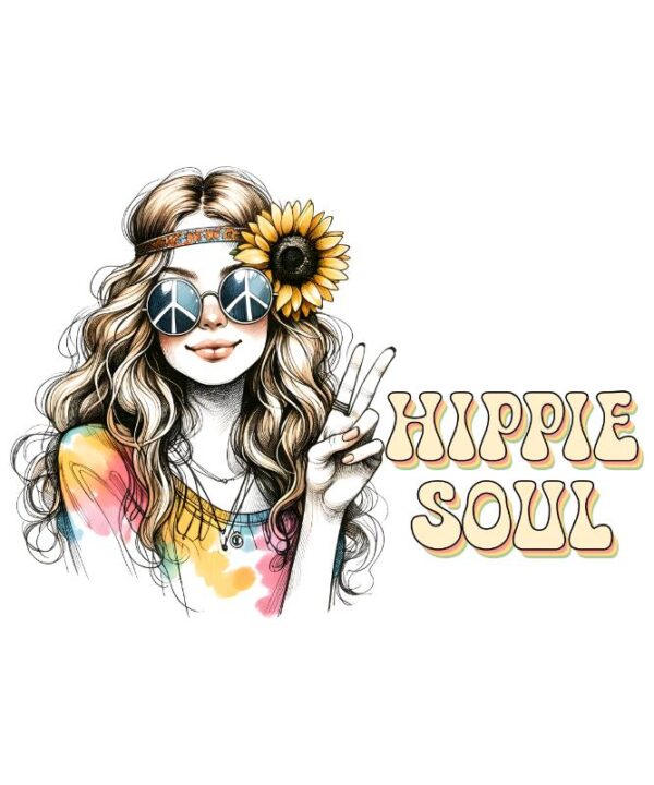 Heat transfers Iron on stickers  hippie 28 for Tshirts Iron on Decal Patches Stickers Clothes Hat Pillows DIY Crafts