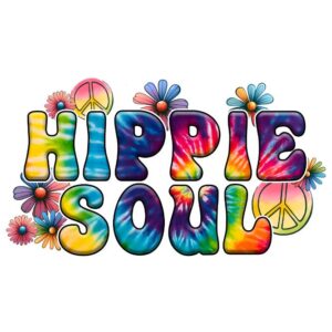 Heat transfers Iron on stickers  hippie 34 for Tshirts Iron on Decal Patches Stickers Clothes Hat Pillows DIY Crafts