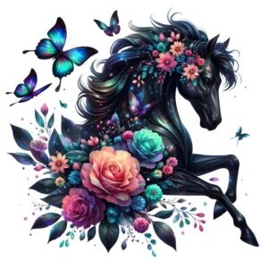 Heat transfers Iron on stickers  horse 11 for Tshirts Iron on Decal Patches Stickers Clothes Hat Pillows DIY Crafts