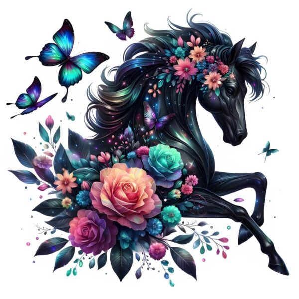 Heat transfers Iron on stickers  horse 11 for Tshirts Iron on Decal Patches Stickers Clothes Hat Pillows DIY Crafts