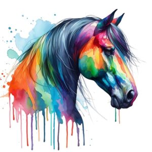 Heat transfers Iron on stickers  horse 4 for Tshirts Iron on Decal Patches Stickers Clothes Hat Pillows DIY Crafts