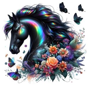 Heat transfers Iron on stickers  horse 9 for Tshirts Iron on Decal Patches Stickers Clothes Hat Pillows DIY Crafts
