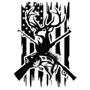 Heat transfers Iron on stickers  hunting 136 for Tshirts Iron on Decal Patches Stickers Clothes Hat Pillows DIY Crafts
