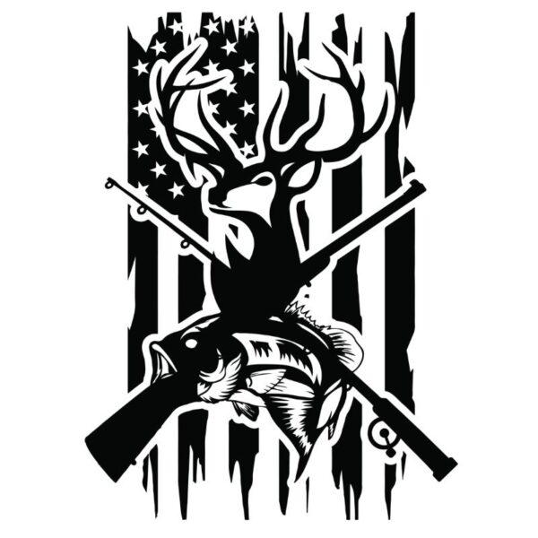 Heat transfers Iron on stickers  hunting 136 for Tshirts Iron on Decal Patches Stickers Clothes Hat Pillows DIY Crafts