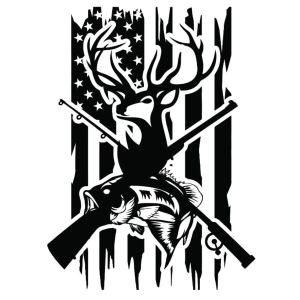 Heat transfers Iron on stickers  hunting 150 for Tshirts Iron on Decal Patches Stickers Clothes Hat Pillows DIY Crafts