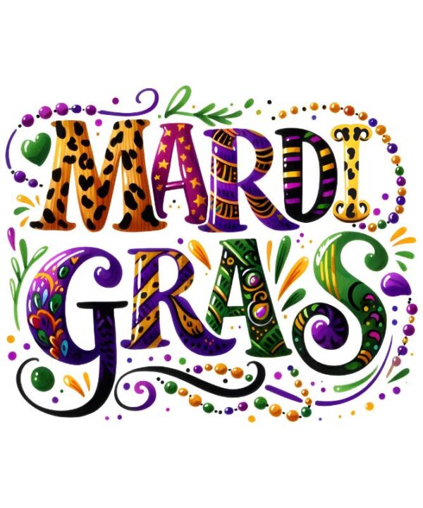Heat transfers Iron on stickers  mardi gras 15 for Tshirts Iron on Decal Patches Stickers Clothes Hat Pillows DIY Crafts