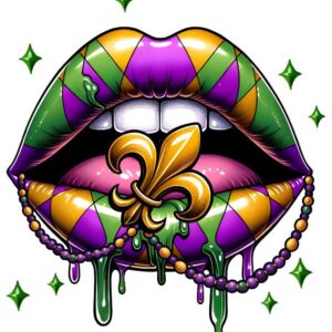 Heat transfers Iron on stickers  mardi gras 17 for Tshirts Iron on Decal Patches Stickers Clothes Hat Pillows DIY Crafts