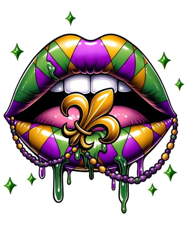 Heat transfers Iron on stickers  mardi gras 17 for Tshirts Iron on Decal Patches Stickers Clothes Hat Pillows DIY Crafts