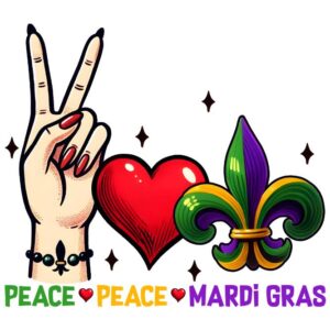 Heat transfers Iron on stickers  mardi gras 18 for Tshirts Iron on Decal Patches Stickers Clothes Hat Pillows DIY Crafts