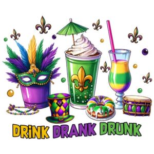 Heat transfers Iron on stickers  mardi gras 19 for Tshirts Iron on Decal Patches Stickers Clothes Hat Pillows DIY Crafts