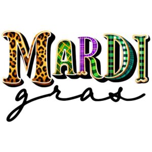 Heat transfers Iron on stickers  mardi gras 20 for Tshirts Iron on Decal Patches Stickers Clothes Hat Pillows DIY Crafts