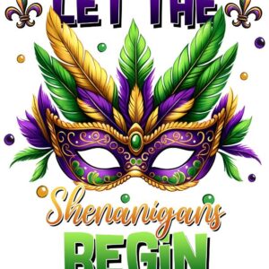 Heat transfers Iron on stickers  mardi gras 4 for Tshirts Iron on Decal Patches Stickers Clothes Hat Pillows DIY Crafts