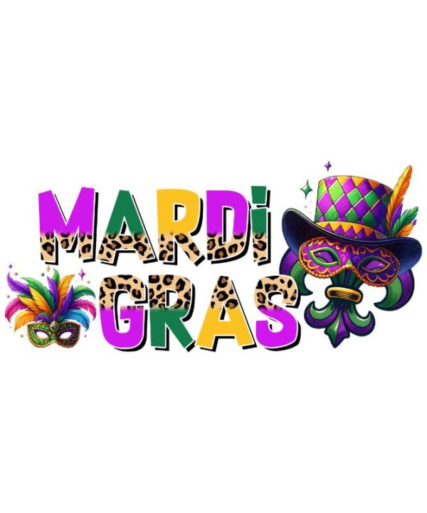 Heat transfers Iron on stickers  mardi gras 5 for Tshirts Iron on Decal Patches Stickers Clothes Hat Pillows DIY Crafts