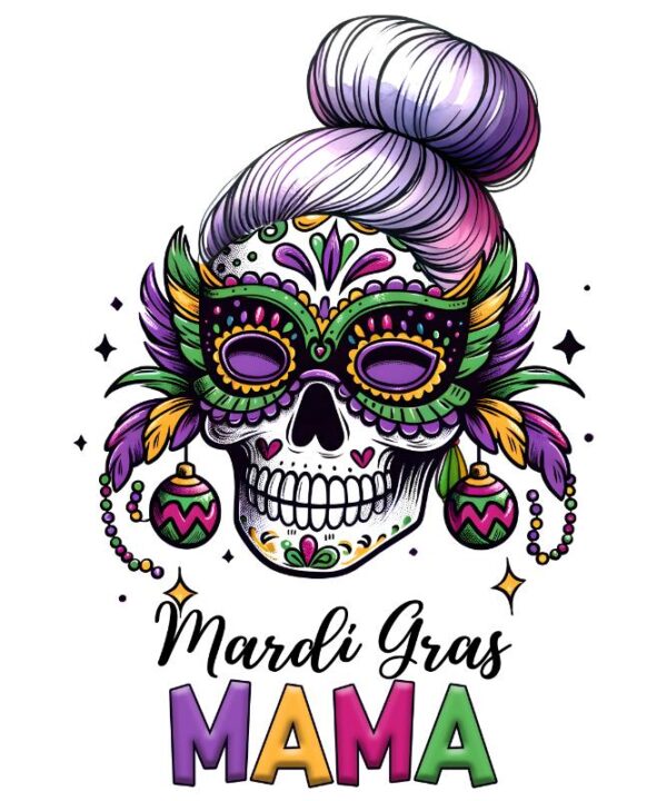 Heat transfers Iron on stickers  mardi gras 7 for Tshirts Iron on Decal Patches Stickers Clothes Hat Pillows DIY Crafts