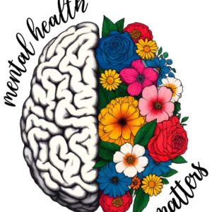 Heat transfers Iron on stickers  mental heath 12 for Tshirts Iron on Decal Patches Stickers Clothes Hat Pillows DIY Crafts