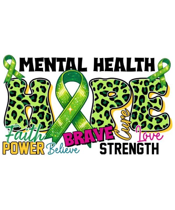Heat transfers Iron on stickers  mental heath 13 for Tshirts Iron on Decal Patches Stickers Clothes Hat Pillows DIY Crafts