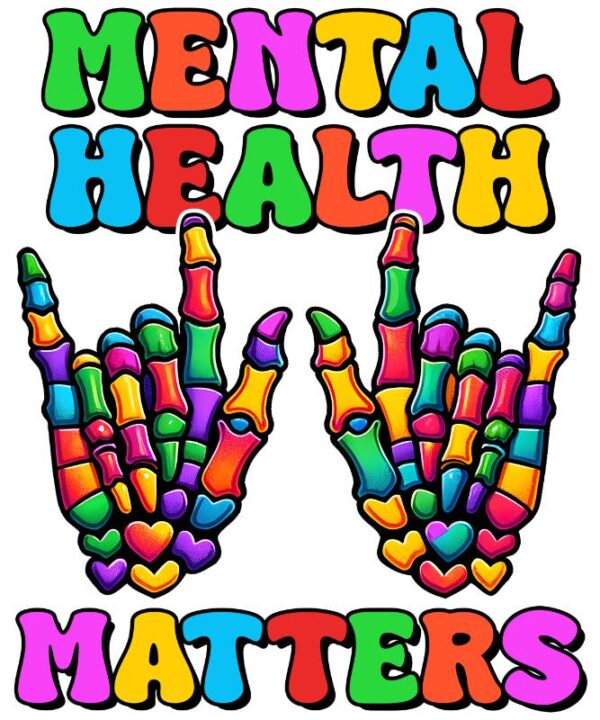 Heat transfers Iron on stickers  mental heath 42 for Tshirts Iron on Decal Patches Stickers Clothes Hat Pillows DIY Crafts