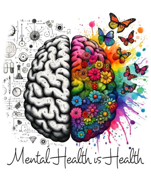 Heat transfers Iron on stickers  mental heath 43 for Tshirts Iron on Decal Patches Stickers Clothes Hat Pillows DIY Crafts
