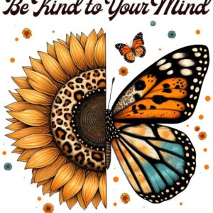 Heat transfers Iron on stickers  mental heath 45 for Tshirts Iron on Decal Patches Stickers Clothes Hat Pillows DIY Crafts