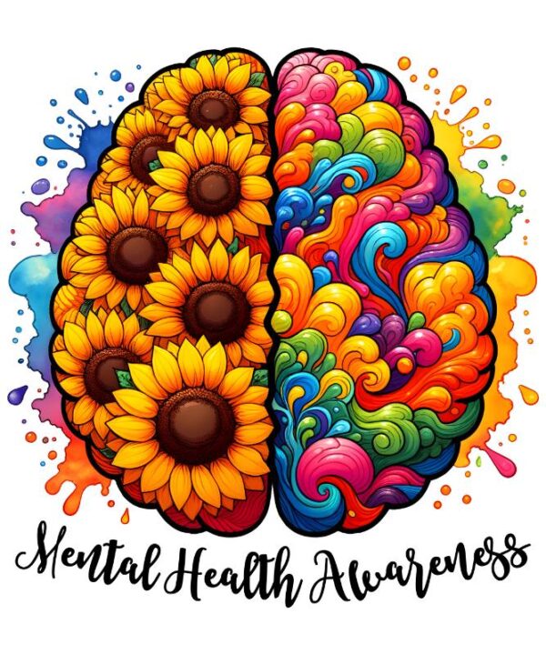 Heat transfers Iron on stickers  mental heath 47 for Tshirts Iron on Decal Patches Stickers Clothes Hat Pillows DIY Crafts
