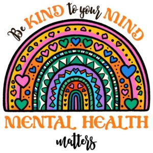 Heat transfers Iron on stickers  mental heath 57 for Tshirts Iron on Decal Patches Stickers Clothes Hat Pillows DIY Crafts