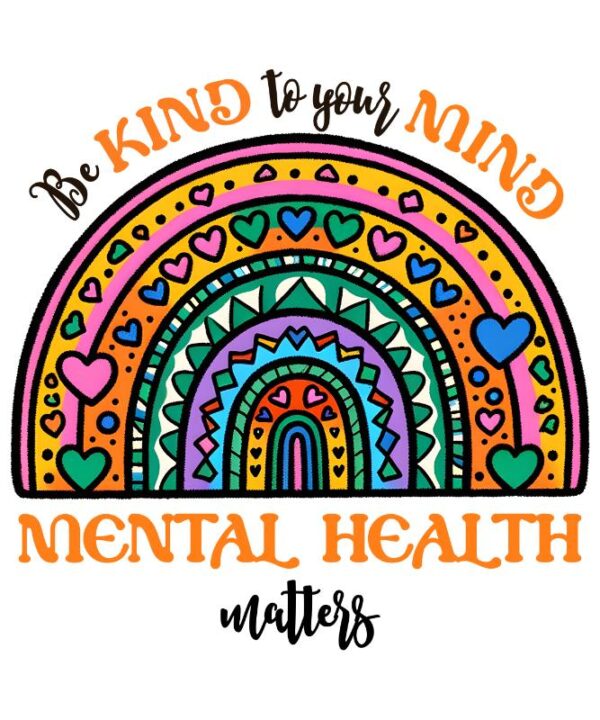 Heat transfers Iron on stickers  mental heath 57 for Tshirts Iron on Decal Patches Stickers Clothes Hat Pillows DIY Crafts